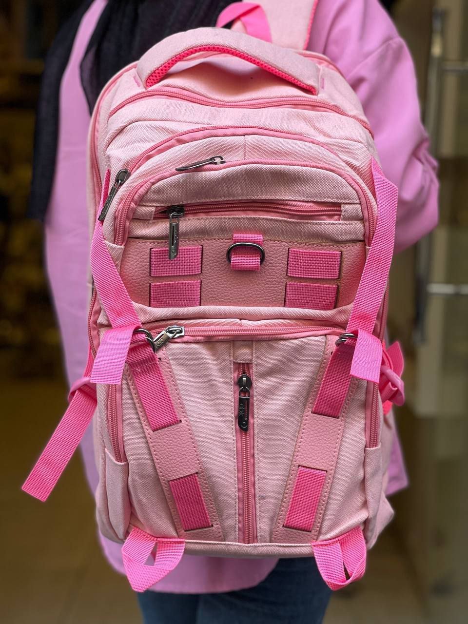 حقيبة مدرسية كتان