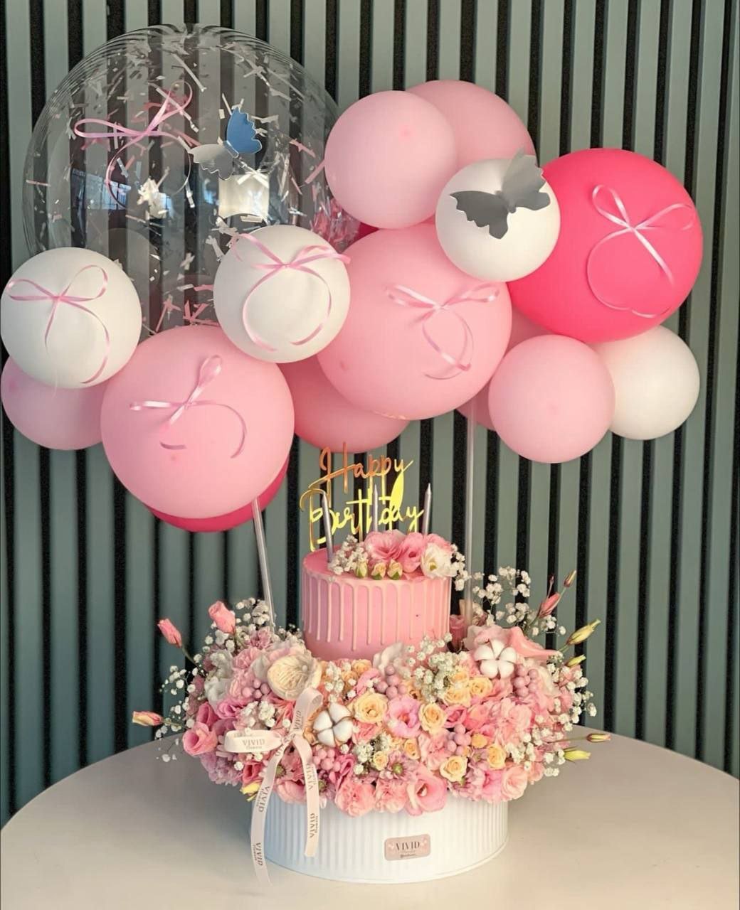 تنسيقة ورد كيك بوالين 1