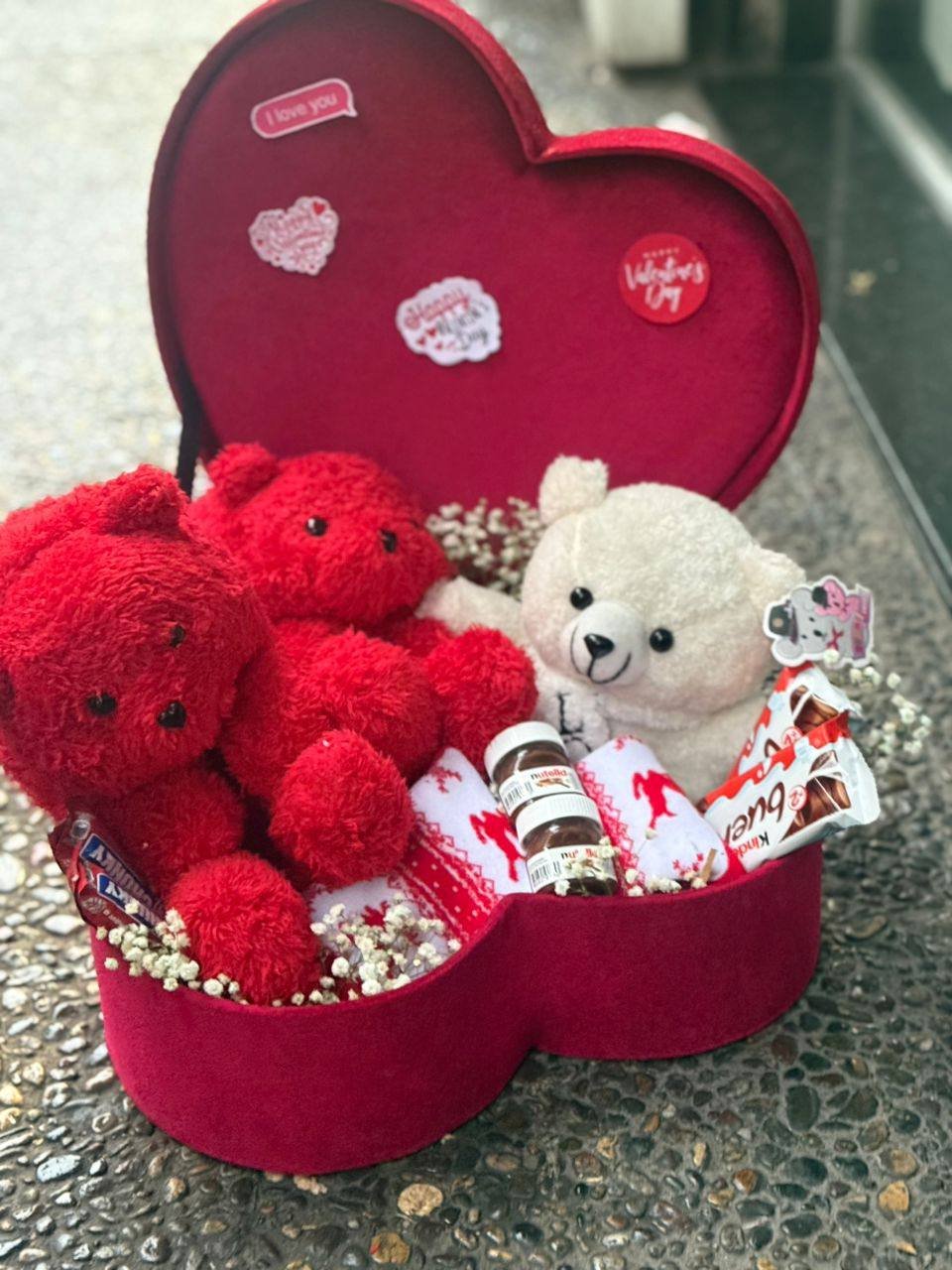 بوكس مخمل قلب