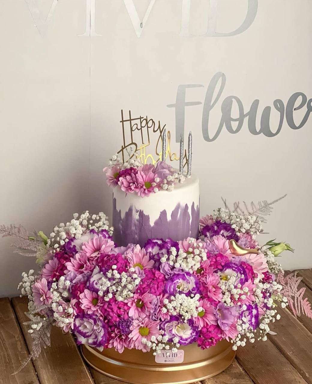 تنسيقة كيك و ورد